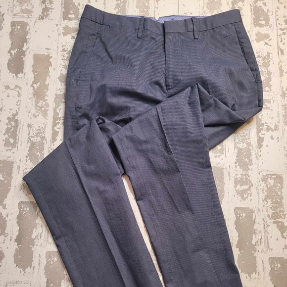 2143 Bonobos Men's Navy Pinstripe‎ Slacks 31x34 Slim - Picture 1 of 5